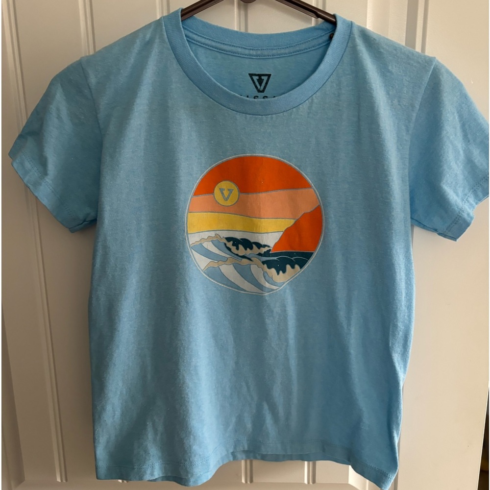 Vissla boys light blue t- shirt